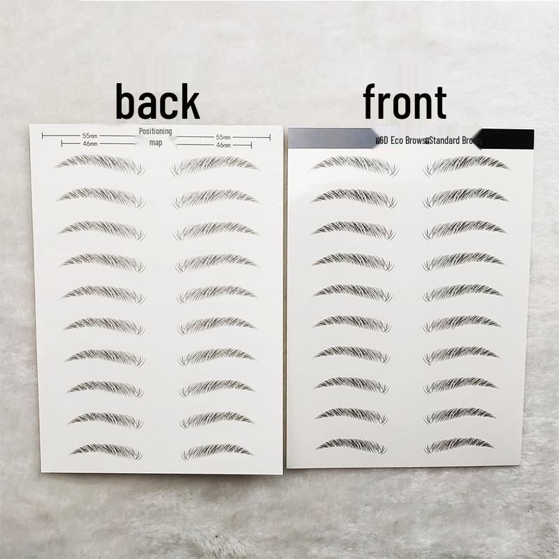 Zhengxiang 2025 Waterproof 6D Eyebrow Stickers - Realistic, Easy Makeup for a European, American, and Korean Style.