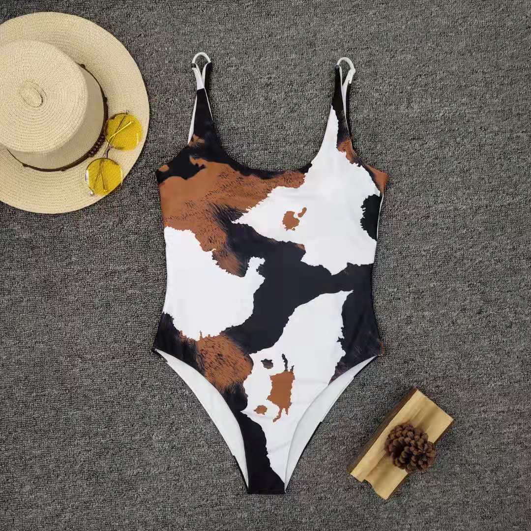 One-Piece Printing New Split Bikini Sexy Bikini Bikini M