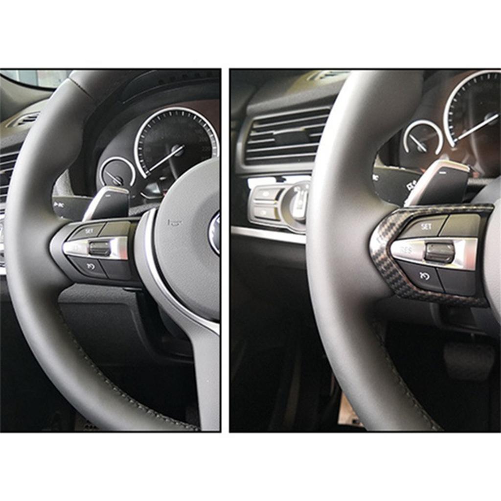 For BMW F10 F20 F13 F15 F16 X5 X6 F30 1 2 3 4 5 6 Series M Sport Car Interior Steering Wheel Decoration Strip Frame Trim Sticker