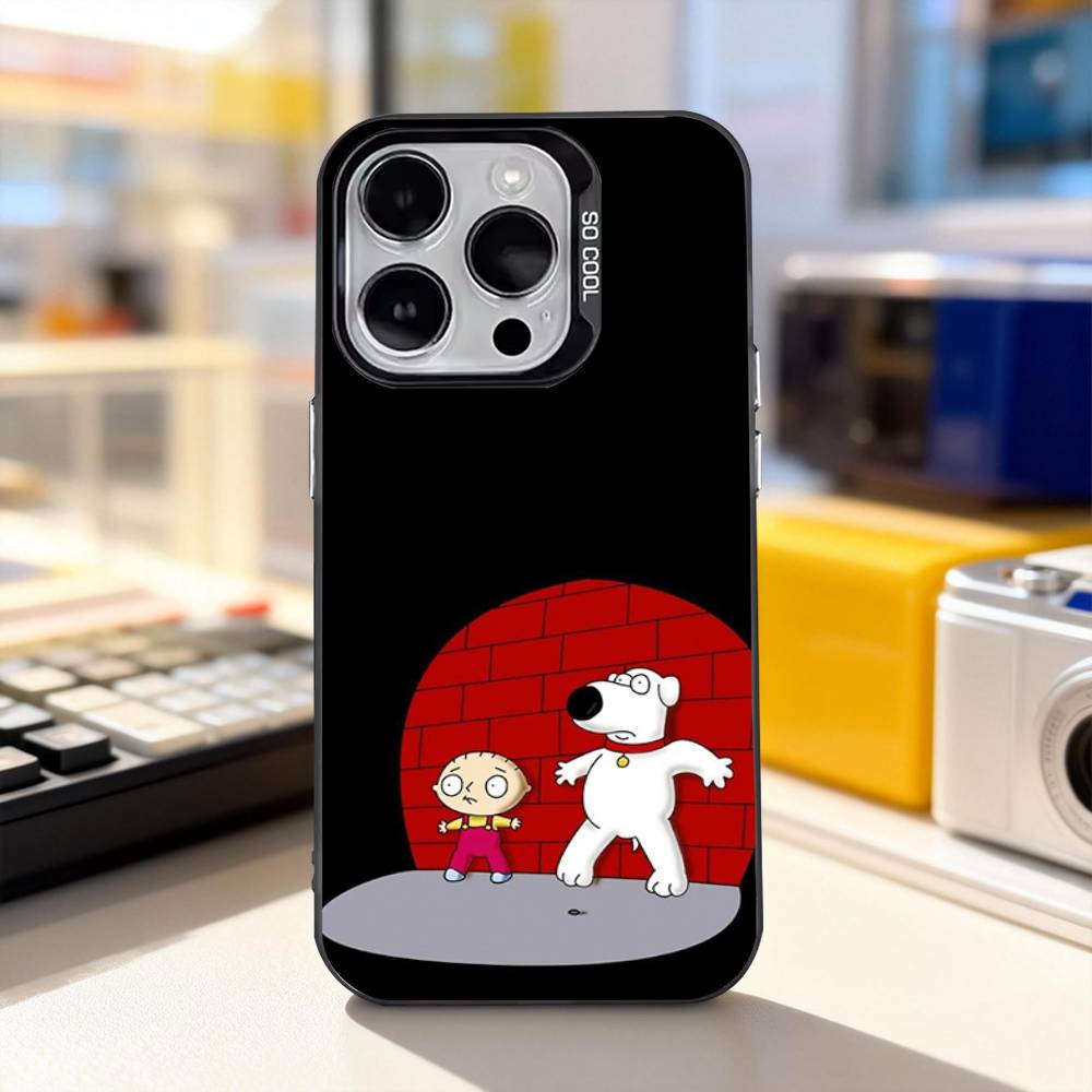 F-Family Funny G-Guy Funny For iPhone 17,16,15,14,13,12,11,Pro,Max,Plus,E,Air,Mini Anti Fall Black Matte Hard Bumper Phone Case