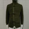 2026 Autumn/Winter Men's Plus Size High Neck Sweater Cardigan with Leather Buckle - European & American Style Long Sleeve Knit Coat