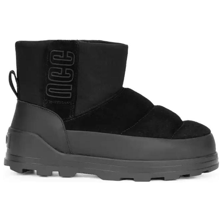 UGG Thermal Abrasion Resistant Short Snow Boots Women's Black 1143932-BLK-