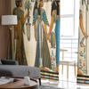 Woman Mural Window Curtains for Living Room Kitchen Door Curtain Sheer Curtains for Bedroom
