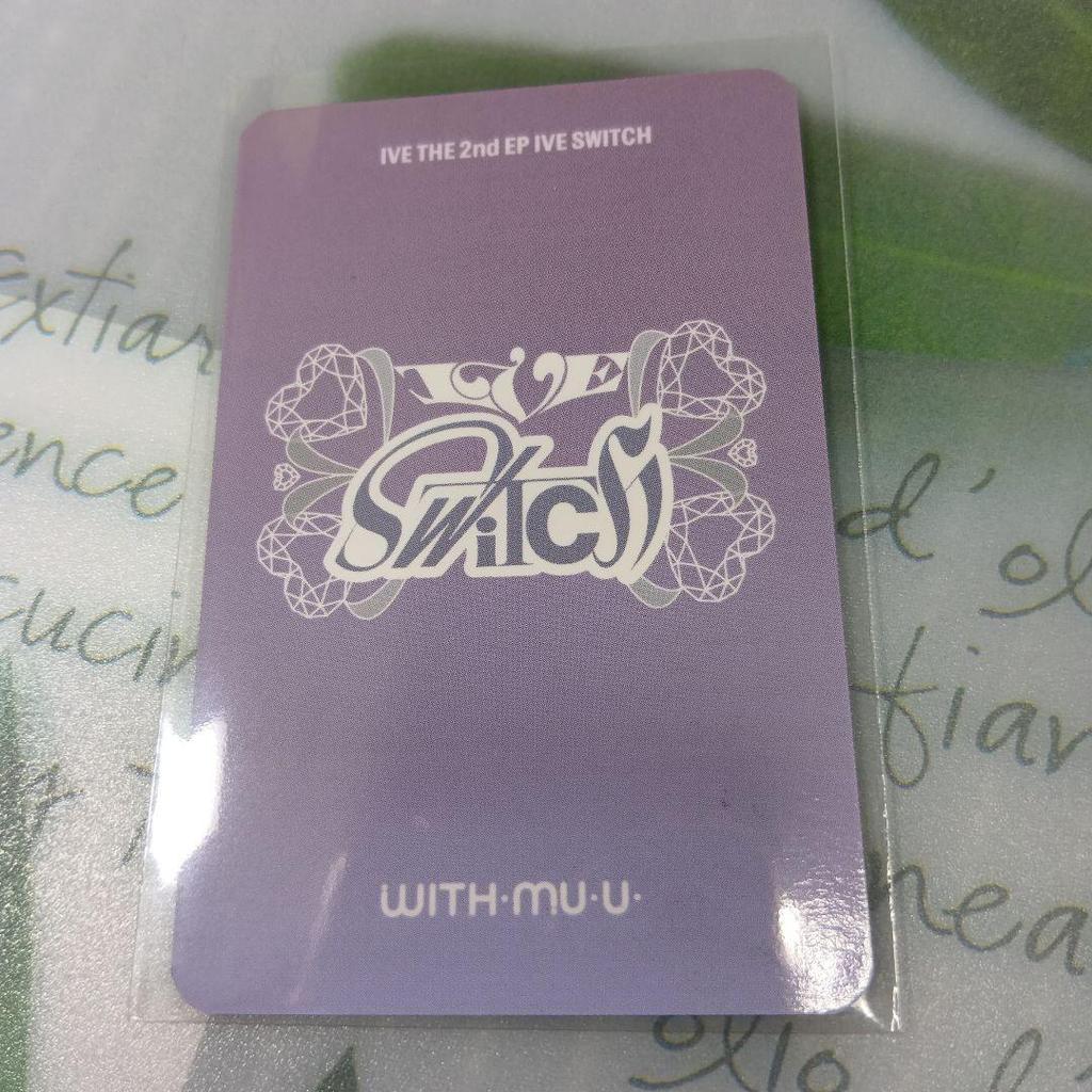 [USED] ive Wonyoung trading card bonus Lucky Drop with muu Switch