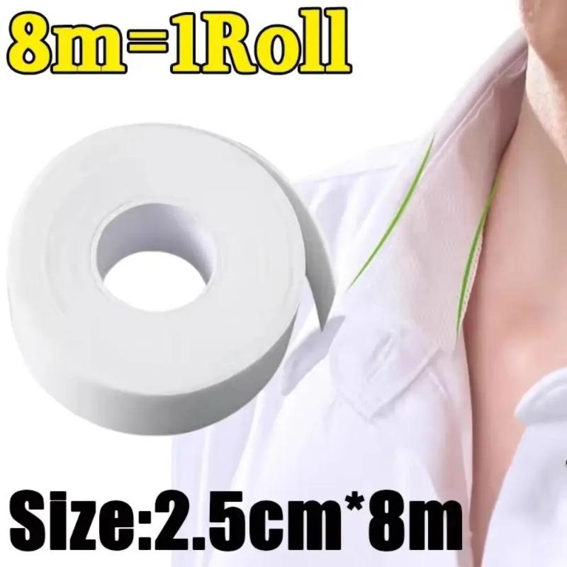 Disposable Self-Adhesive Collar Anti-Dirty Tape, Breathable Sweat-Absorbent Guard Sticker, Cuff Fixing Tape for Daily Clothing Protection