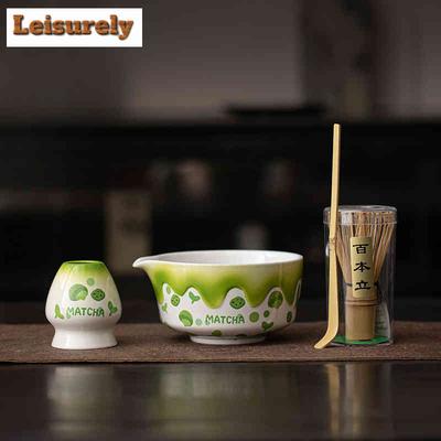 Set da Tè Giapponese con Motivo a Formaggio Tazza per Mescolare Tè Verde Matcha Pennello Strumento Pennello Utilità in Bambù Accessori in Bambù per Cucina Matcha