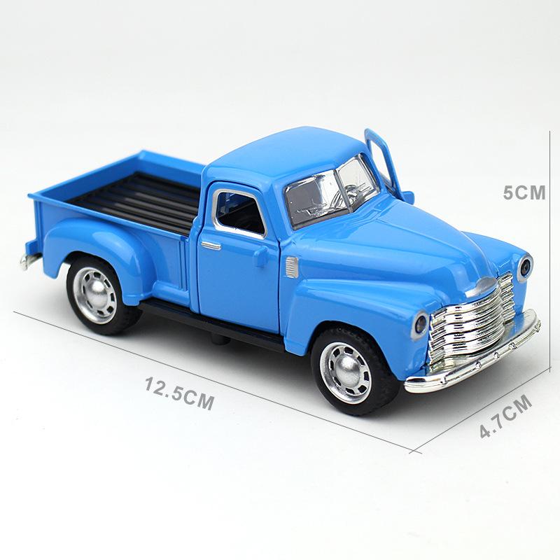 Alloy Car Model Vintage Truck For Christmas Home Office Desktop Decoration Children Gift Decorations Template Car Models