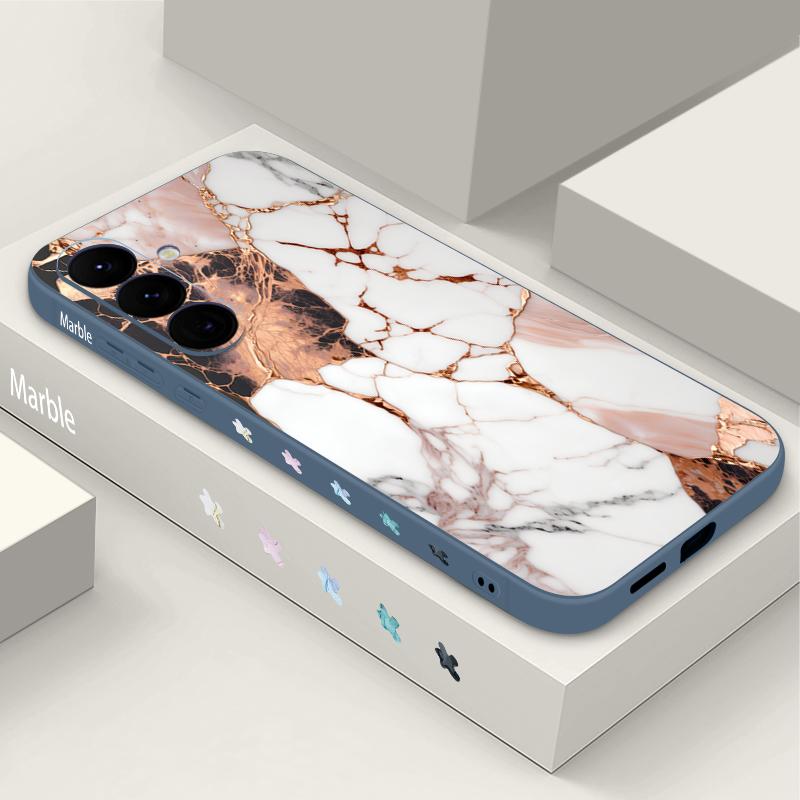 Marble Pattern Phone Case For Samsung Galaxy S26 S25 Ultra S24 S23 S22 Plus S21 FE A15 A16 A17 A35 A36 A54 A55 A56 5G Soft Cover