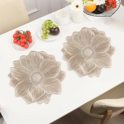 Herbruikbare placemats in lotusbloemvorm, hittebestendige matten, slijtvaste, vlekbestendige tafelbeschermers voor thuis, keuken, eetkamer, buitengebruik