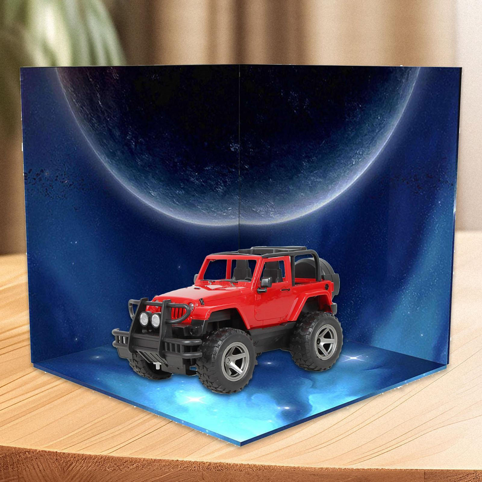 

1/6 Backdrop Show Display Organizer Layout Scene, Simulation Parking Background for Vehicle