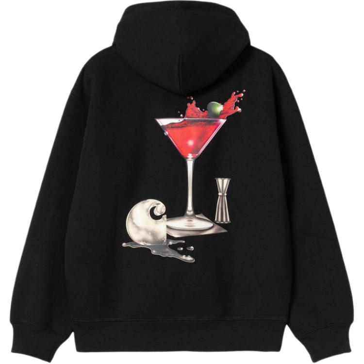 Carhartt WIP Comfortable Simple Loose Hooded Long Sleeve Sweatshirt With Back Graphic Print Men Sweatshirt I035191-89-XX