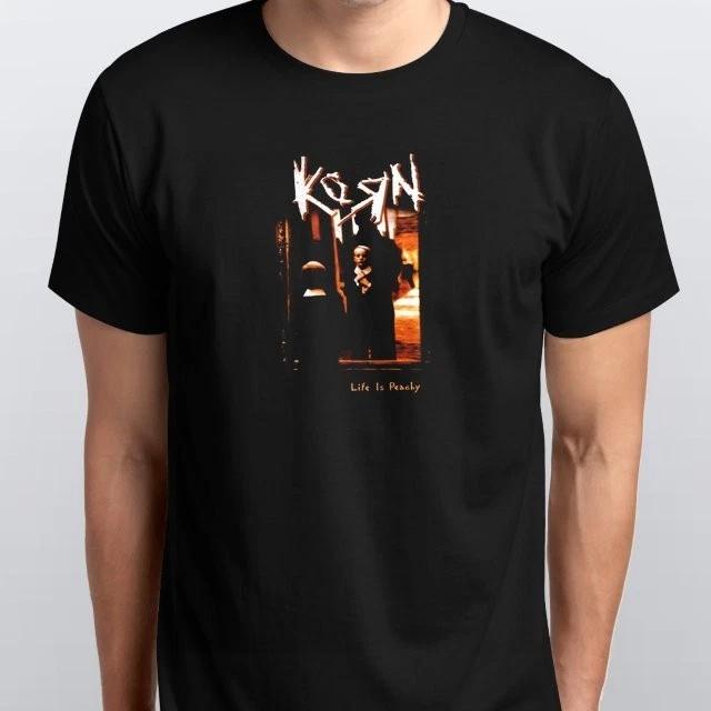 

Korn - Life is Peachy Unisex 100% Cotton T-shirt Mens Tees Top S M L XL XXL 3 4 XL colours Black 4XL