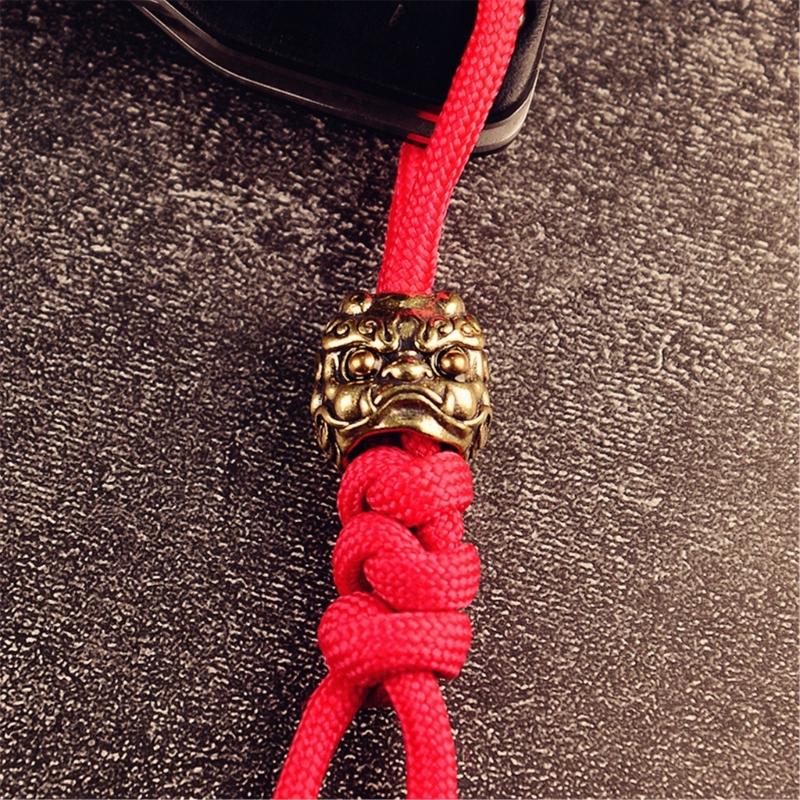 Snake Head Swords Pendant Jewelry Snake Tube Beads Pendant Backpack Decoration for Rope Braiding Umbrella Lover
