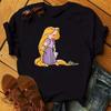 Disney Cartoon Princess Printed Women T-shirt Kawaii Graphic Printed T Shirt Summer Casual Short Sleeve Female Tops Tshirt Tees