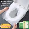 Einweg-Toilettensitzbezüge Spülbare Einweg-Toilettenbezüge Lösliches Wasser Toilettenpapier für Reise Camping Hotel Badezimmer