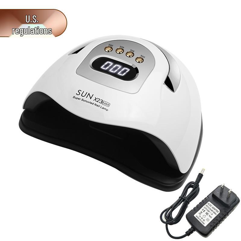 

81-светодиодная мощная УФ-лампа для ногтей: Быстросохнущий гель-лак, полимеризующийся от двойного источника света, не вызывает потемнения кожи рук