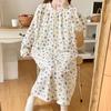 Frühling-Herbst Baumwolle Schwangerschaft Still Nachthemd Kleid für Schwangere Frauen