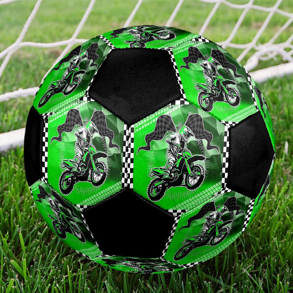 Off Road Motorcycles Theme Size 5 Soccer Ball, Suitable for Both Indoor and Outdoor Matches, a Gift Suitable for Everyone.