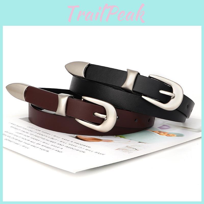 Fashion Pu Leather Belt For Women With Metal Buckle Perfect For Casual Jeans Style