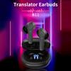 144 Languages Instant Translated Smart Voice Translator 4 Translation Mode Wireless BT Translator Headset Translating Headphones