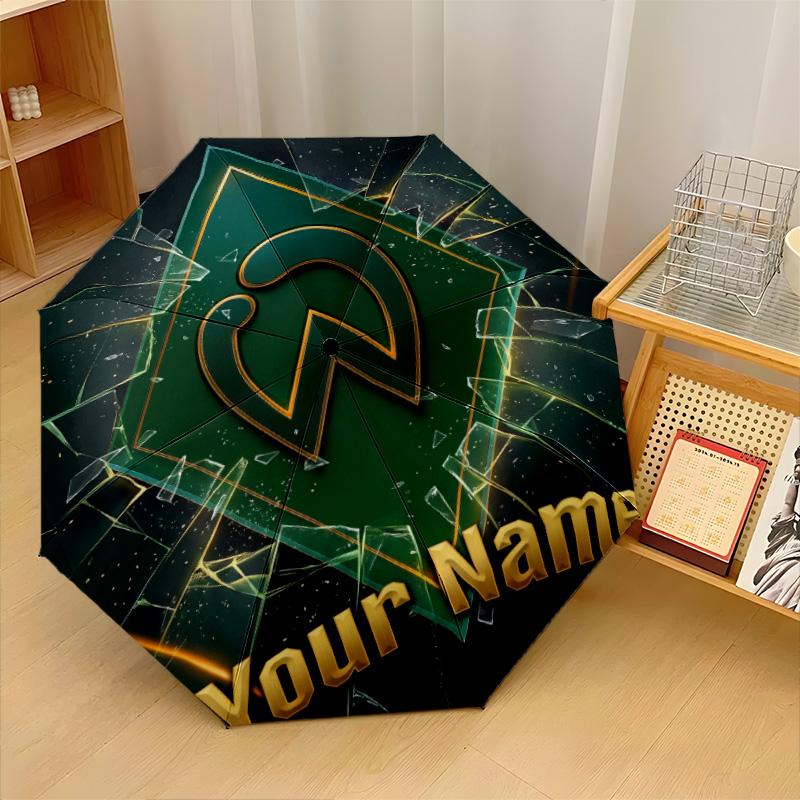 Werder Bremen FC Automatic 3‑Fold Umbrella 8‑Rib Windproof Folding Umbrella Sun Rain Protection For Outdoor Travel Daily Use