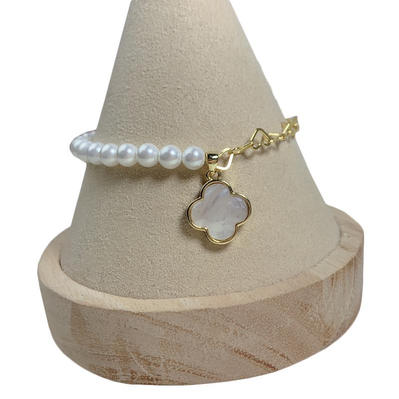 Meier Handmade diy accessories white mother-of-pearl bracelet women's european and american minimalist jewelry