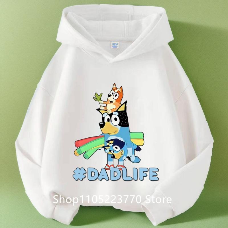 

Дитяча толстовка з капюшоном Bluey Осінь Зима Тепла М яка Кофта Зручний Одяг для Ігор для Хлопчиків Дівчаток 120