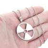 Kinitial Janeiro Radiation Hazard Symbol Pendant Radioactive Necklace Hulk Logo Nuclear Emblem Cyber Goth Logo Imprint Stalker