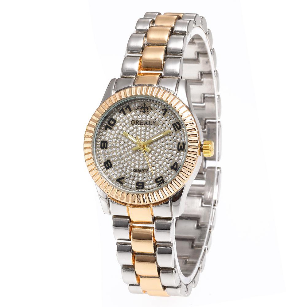 Orologio Digitale da Donna alla Moda con Strass - Orologio al Quarzo Unisex Casual