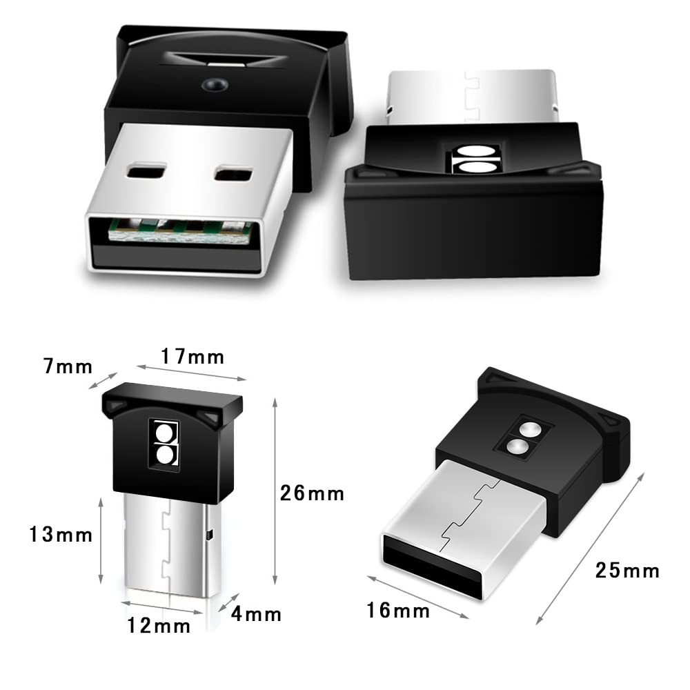 Luz de Noite USB para Carro YFFSFDC, Chip Fotossensível Embutido, 8 Cores,
