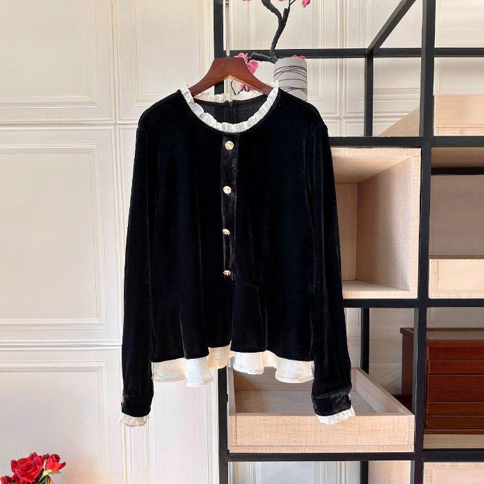 

Women s Black Long Sleeve Lace Egg Base Layer Shirt M (48-52 kg)