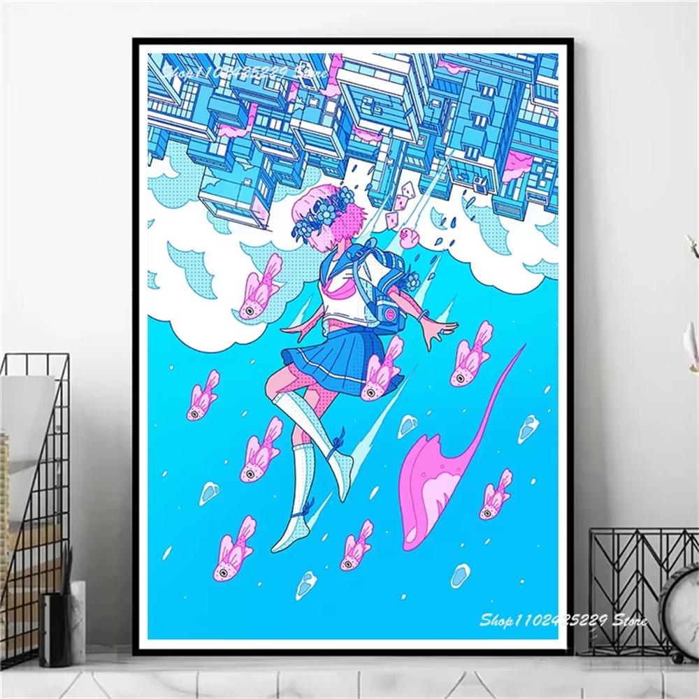 Diamond Painting Kit Modern Cartoon Girl 5D DIY Diamond Embroidery Cross Stitch Handmade Art Gift Crafts Home Decor Gift