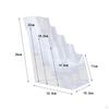 Acrylic Brochure Holder Display Stand Gifts Document Paper Literature Magazine
