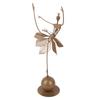 Ballerina Figurine Elegant Lines Gold Color Stable Base Strong Metal Ballet Dancer Sculpture for Family Office Party