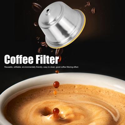Kahve Kapsülü Paslanmaz Çelik Yeniden Kullanılabilir Doldurulabilir Filtre Bardağı Dolce Gusto Kahve Makinesi için Kahve Filtresi Kapsülü Dolce Gusto için