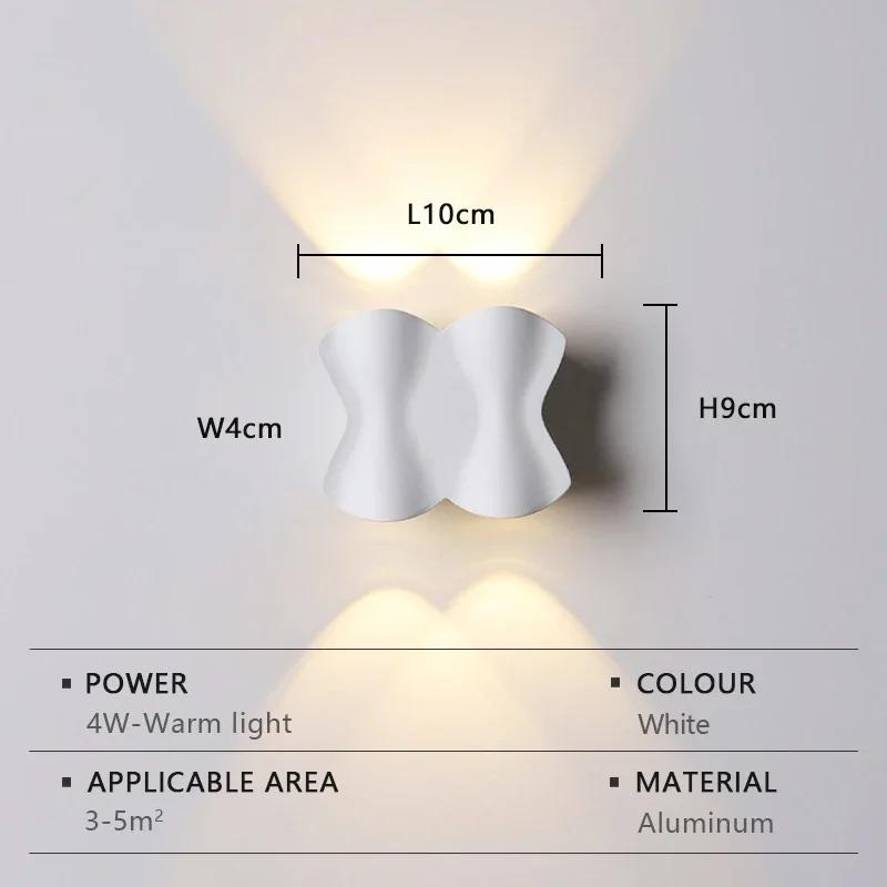 

Современный светодиодный настенный светильник, простой алюминиевый, IP65, водонепроницаемый, уличный светильник, сад, крыльцо, коридор, внутреннее и наружное декоративное освещение