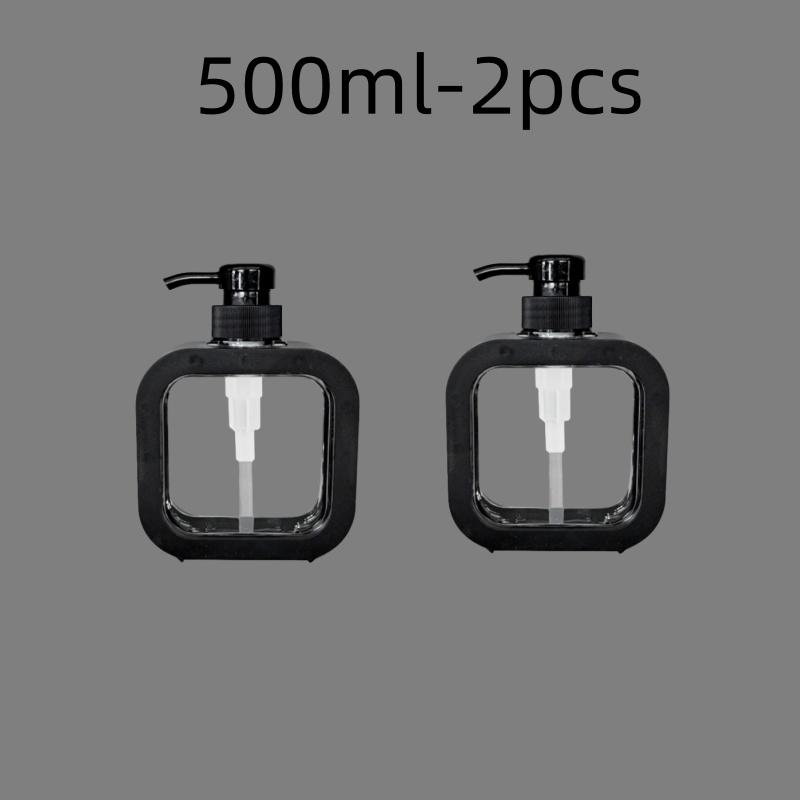 300/500ml Badkamer Zeepdispensers Hervulbare Lotion Shampoo Douchegel Houder Draagbare Reizen Dispenser Lege Bad Pomp Fles