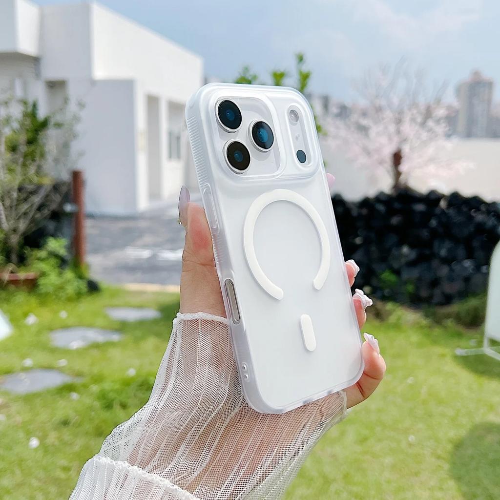 Matte Translunt Frosted Shockproof  For Magsafe Case For iPhone 17 16 15 14 Plus 13 11 12 Pro Max 17 Air 16e Magnetic Cover