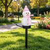 Solar Powered Snowman Stake Lights Warm LED Light Cute Design for Christmas Garden Path Porch Holiday Party Decoration