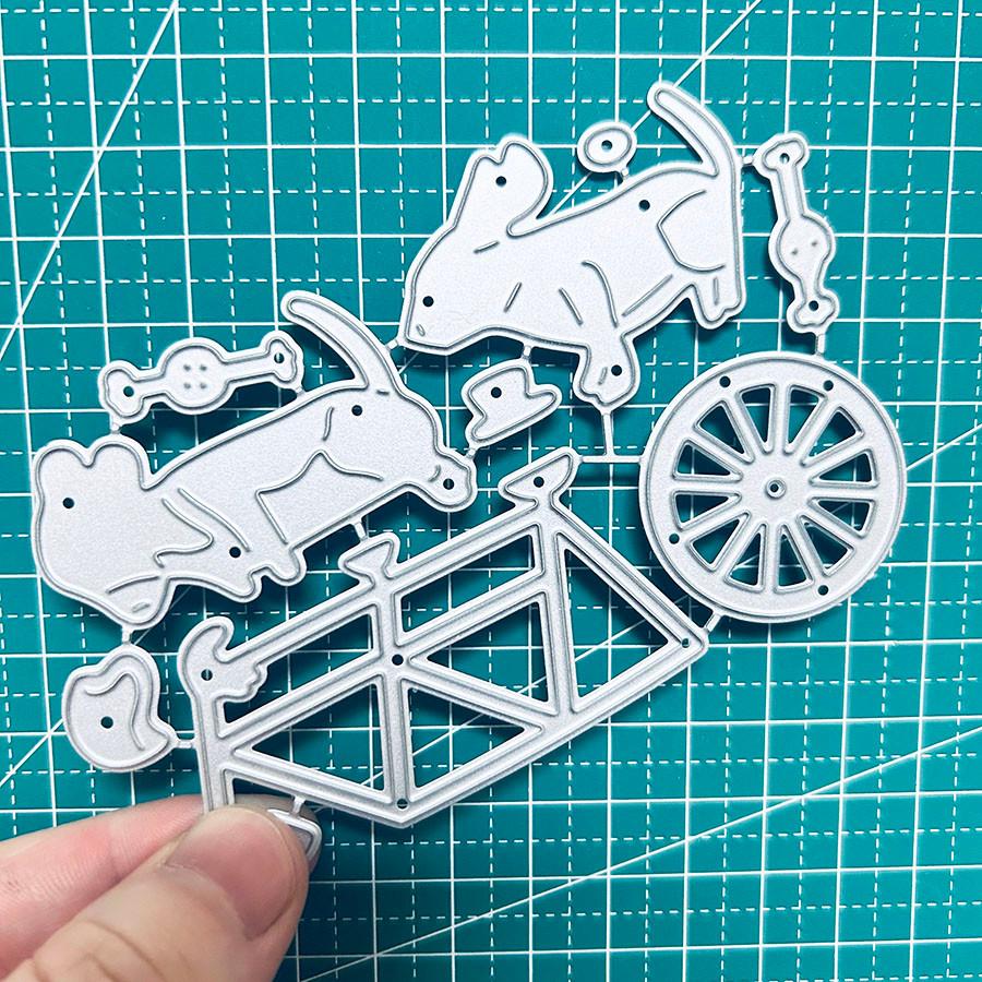Fahrrad Metall Stanzformen Schablone für DIY Scrapbooking Fotoalbum Prägepapier Karten Basteln Stanzteile