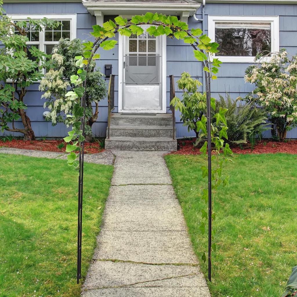 Rose Arch Made of Metal Climbing Aid for Climbing Plants Garden Arch with Point Metal Structure Archway Trellis Arch for Roses Arches Trellis Rose