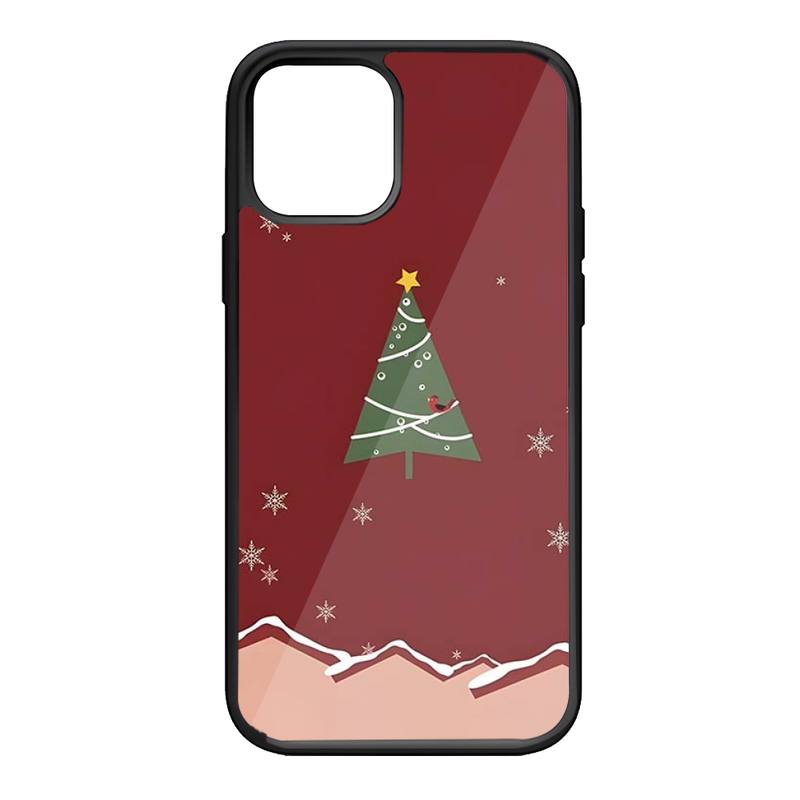 Świąteczne Sanie Łoś Bałwan Drzewko Etui na Telefon Dla Samsung S7 S8 S9 S10 S20 S30 Edge Plus Note 7 5 8 9 10 20 Pro Pokrowiec PC+TPU