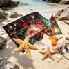 Custom Name Personalized LFC Print Beach Towel, for Trip Camping Beach Party Home Decor, Birthday Gift for Family & Friends