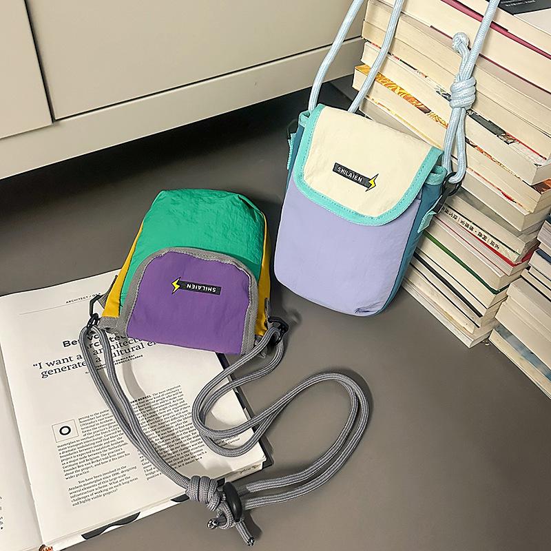 Korean Style Mini Crossbody Bag 2025: Unisex High-End Canvas Phone Carrier