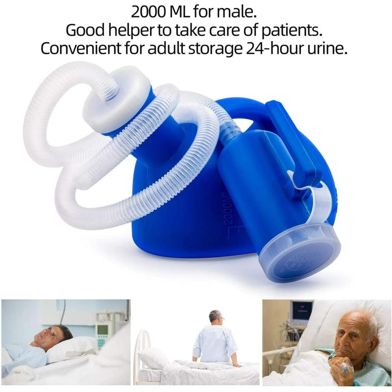 1 Piece Portable Urinal Pee Bottle 2000ML For Men And Women Spill Proof Unisex Potty For Home Camping Car Travel Accessories