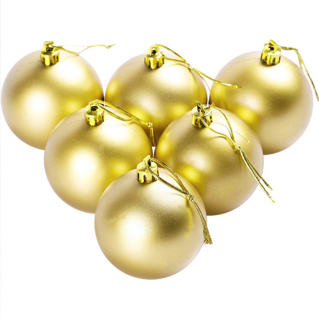 6pcs Christmas Tree Ball Home Office Mall Christmas Tree Ornament Hanging Baubles Decoration