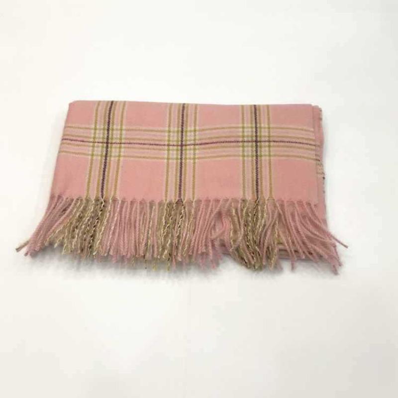 Autumn and winter new imitation cashmere shawl versatile thickened warm Korean version fringed plaid scarf women