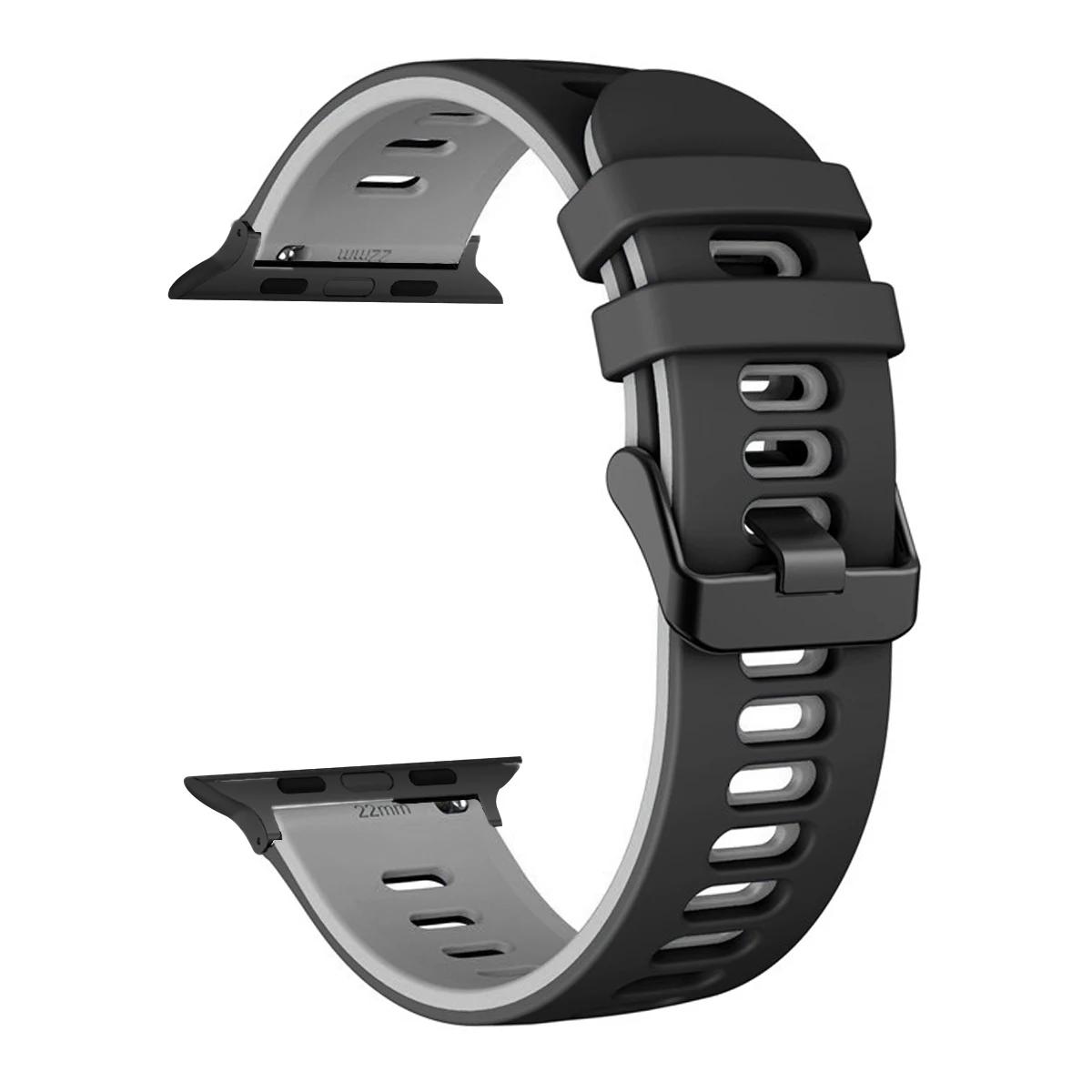 

Silicone Strap For Apple Watch Ultra 3 Band 49mm 46mm 45mm 44 42mm Sports Bracelet for IWatch Series 11 10 9 8 7 6 5 4 Wristband Series 11 42mm