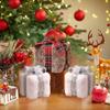 Cartoon Christmas Plush Gift Box Handicraft 3D Square Gift Box Pendant Festival Elegant Christmas Tree Decoration