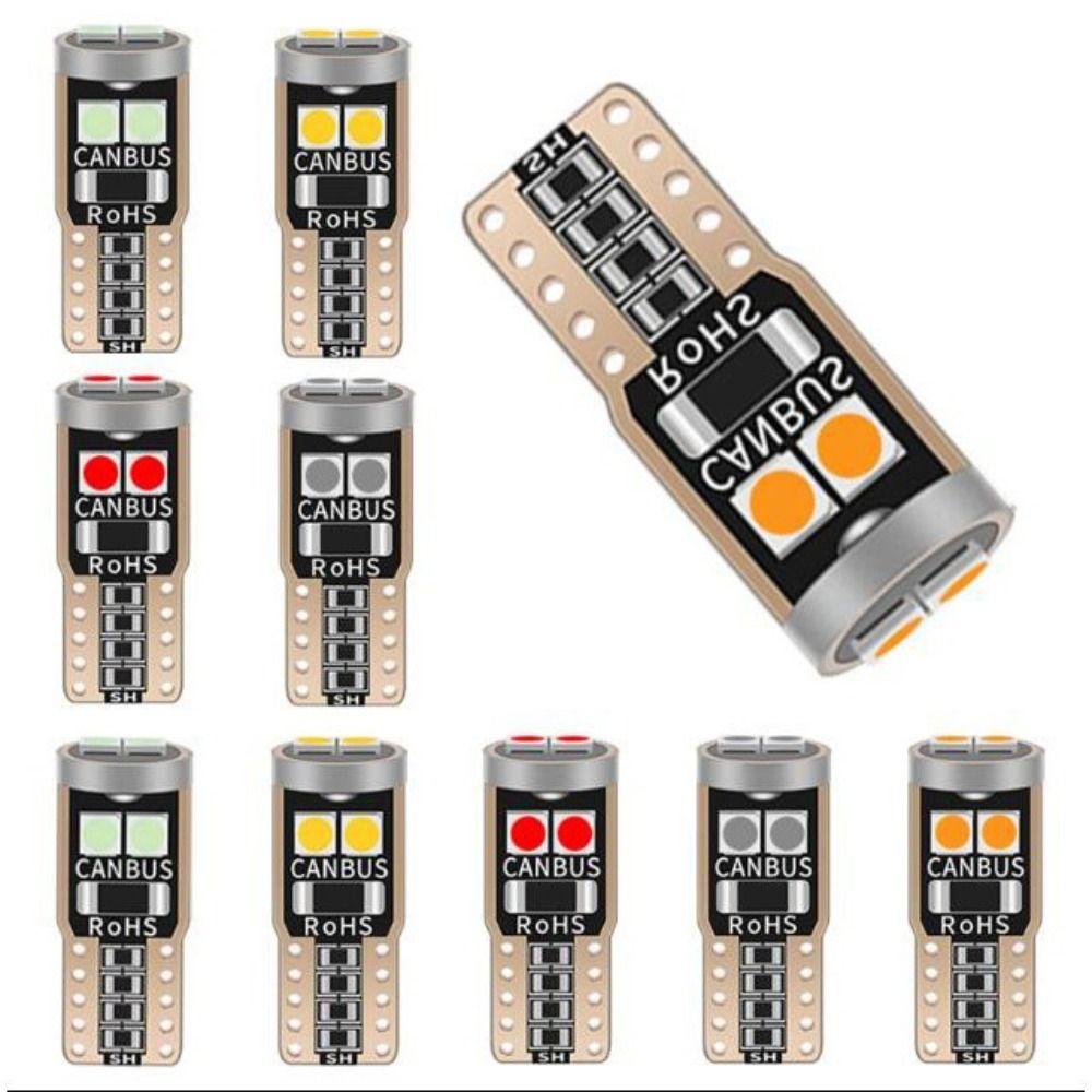 6Pcs T10 W5W 3030 6SMD License Plate Lights Super Bright Car LED Light LED Car Parking Lights